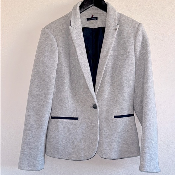 Tommy Hilfiger Jackets & Blazers - Size 8 Blazer/Jacket Grey & Navy Lining Tommy Hilfiger